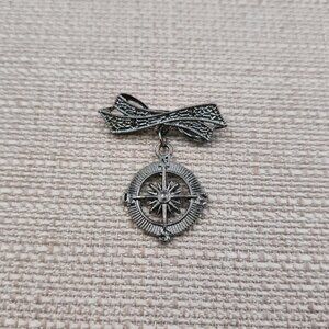 Unique Style Compass Pin Brooch A7071